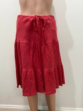 Allen Allen 100% linen skirt